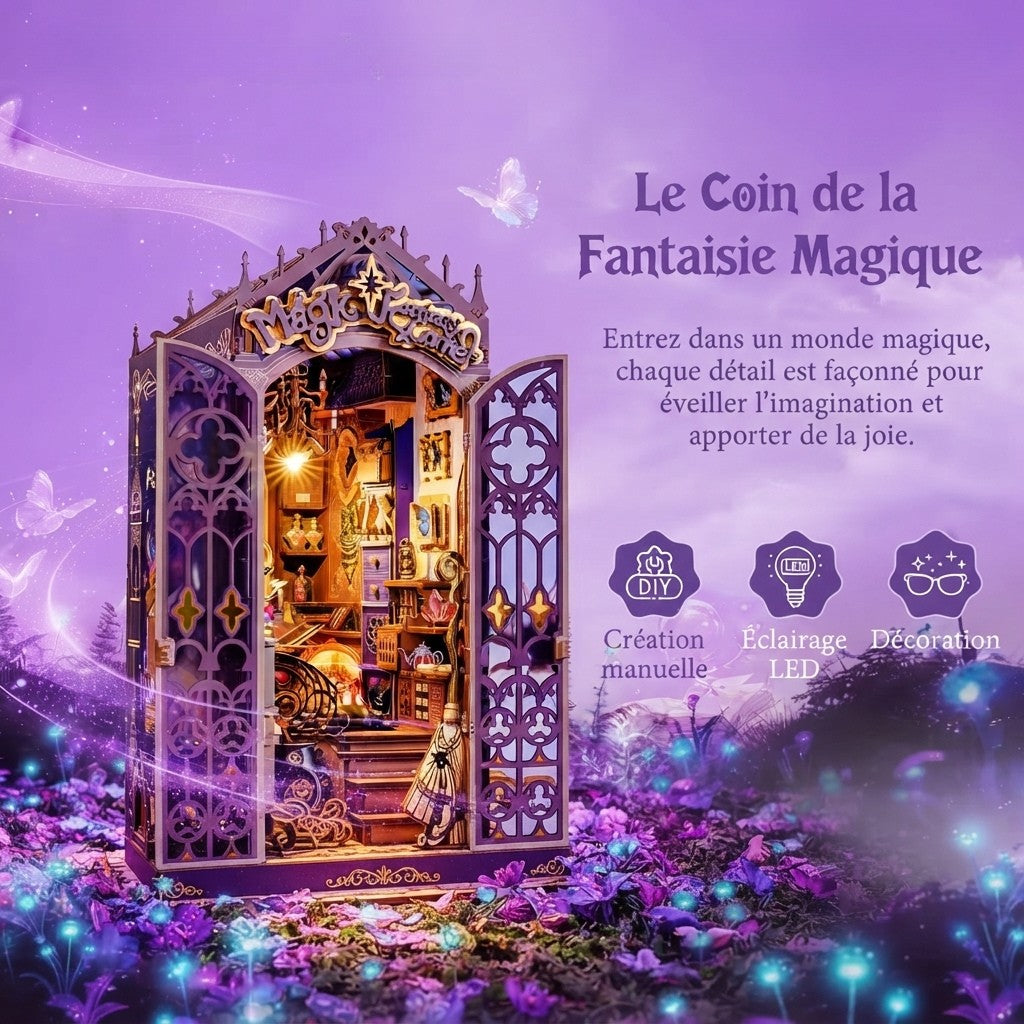 Book Nook Boutique de Sorcière Enchantée à Construire