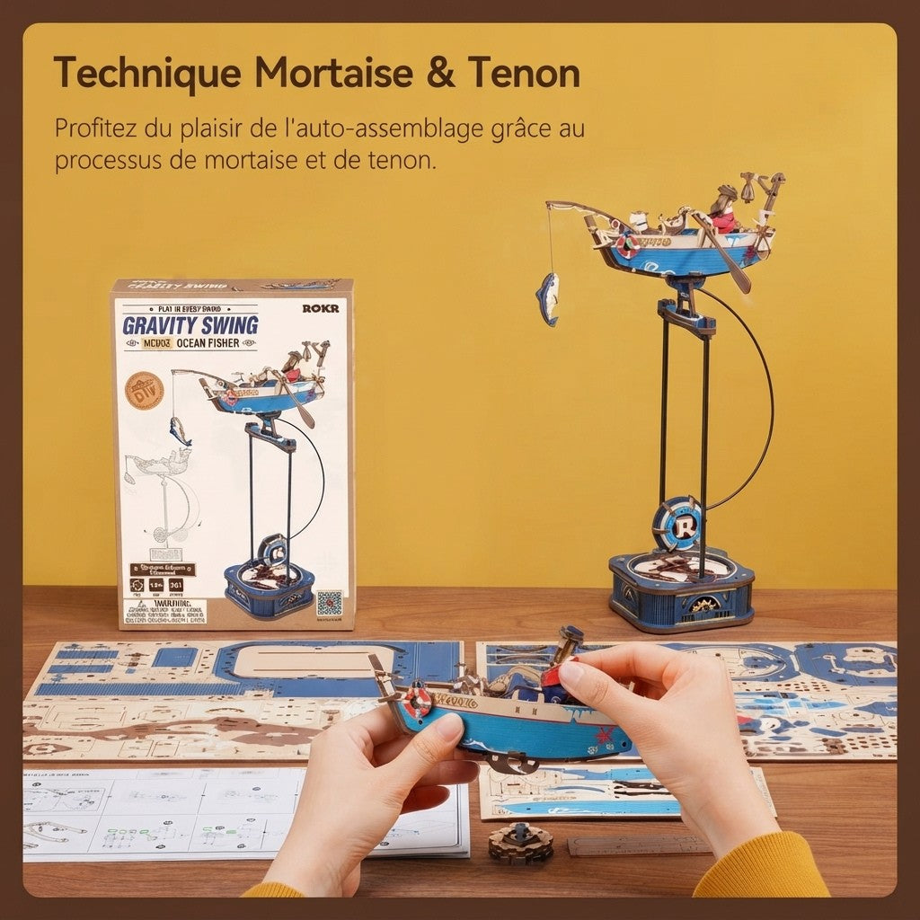 Pêcheur en Mer à Bascule à Construire