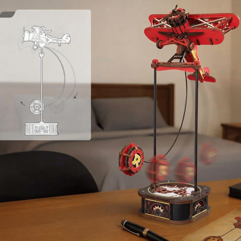 Aviateur Rétro à Bascule à Construire