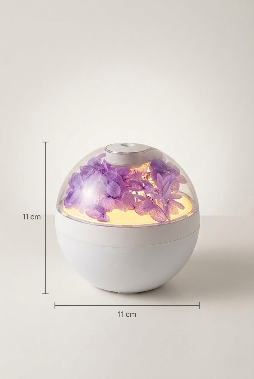 Humidificateur boule fleurs séchées