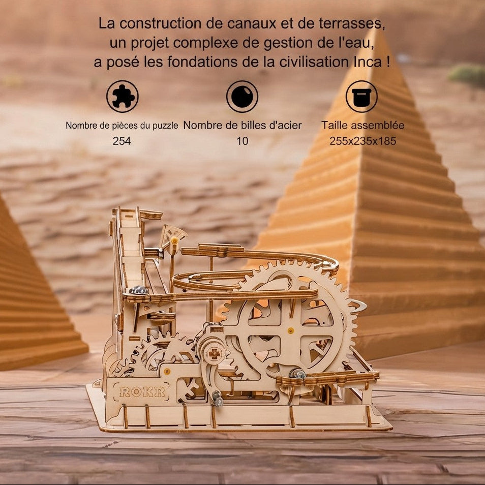 Circuit à Billes Roue à Aubes Mécanique à Construire