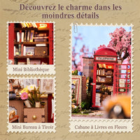 Book Nook Cabine Fleurie Anglaise à Construire