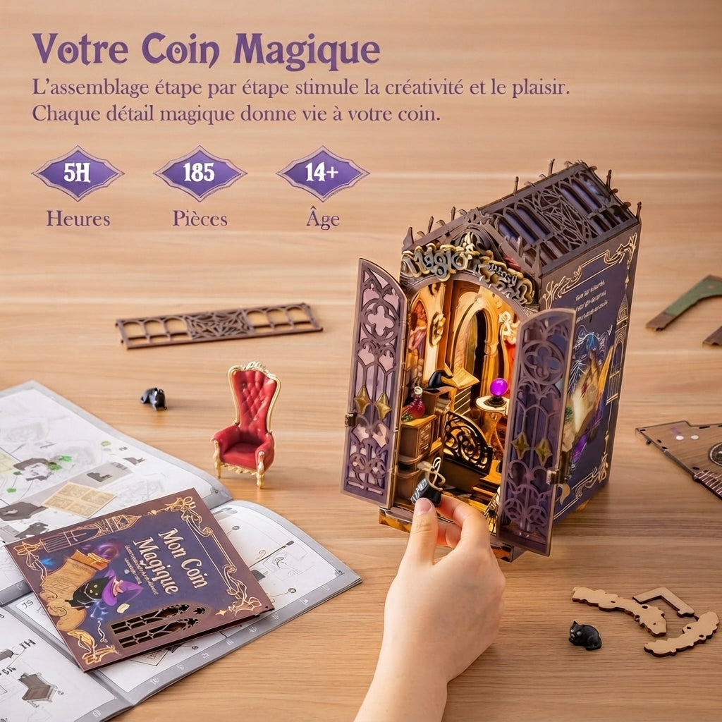 Book Nook Boutique de Sorcière Enchantée à Construire