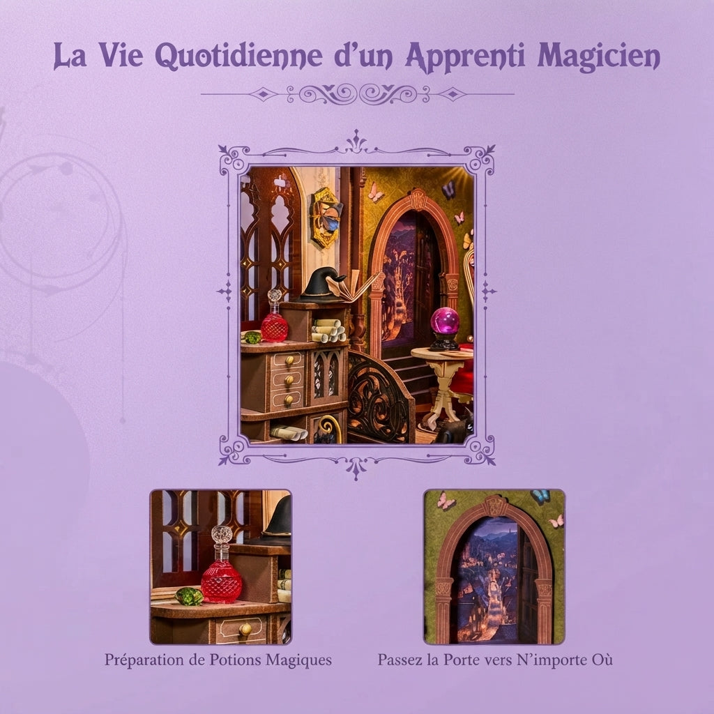Book Nook Boutique de Sorcière Enchantée à Construire