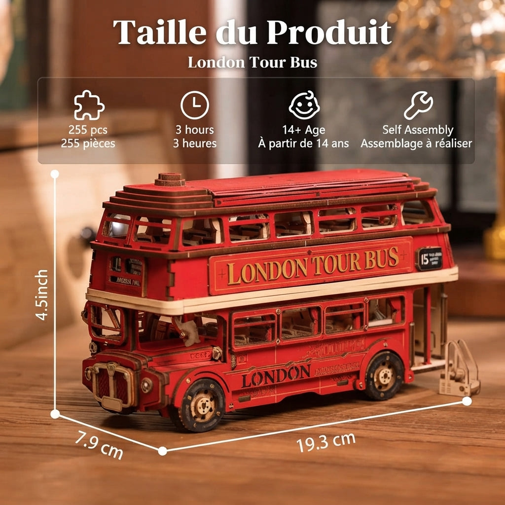 Maquette Bus Londonien à Construire