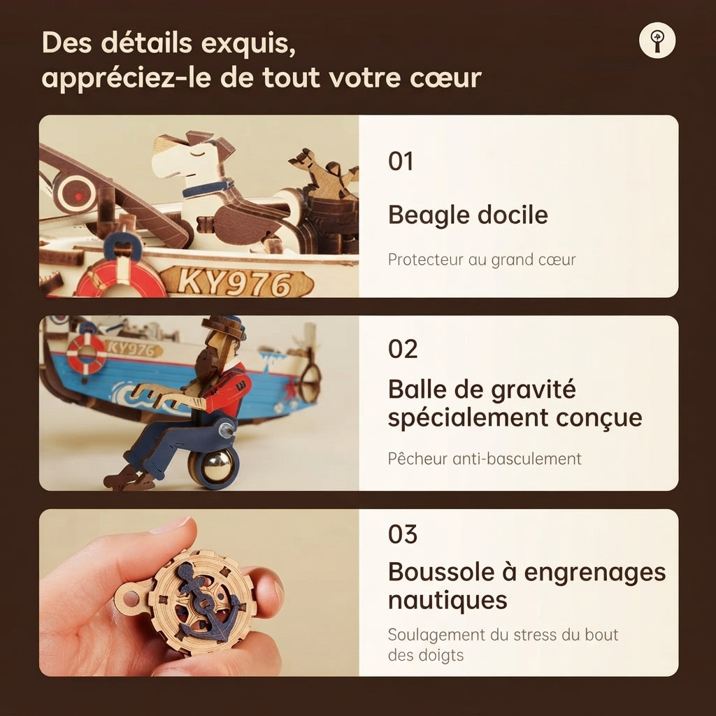 Pêcheur en Mer à Bascule à Construire