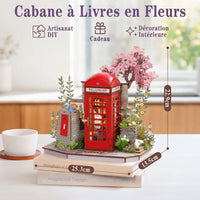 Book Nook Cabine Fleurie Anglaise à Construire