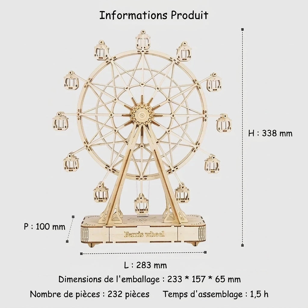 Boîte à Musique Grande Roue à Construire