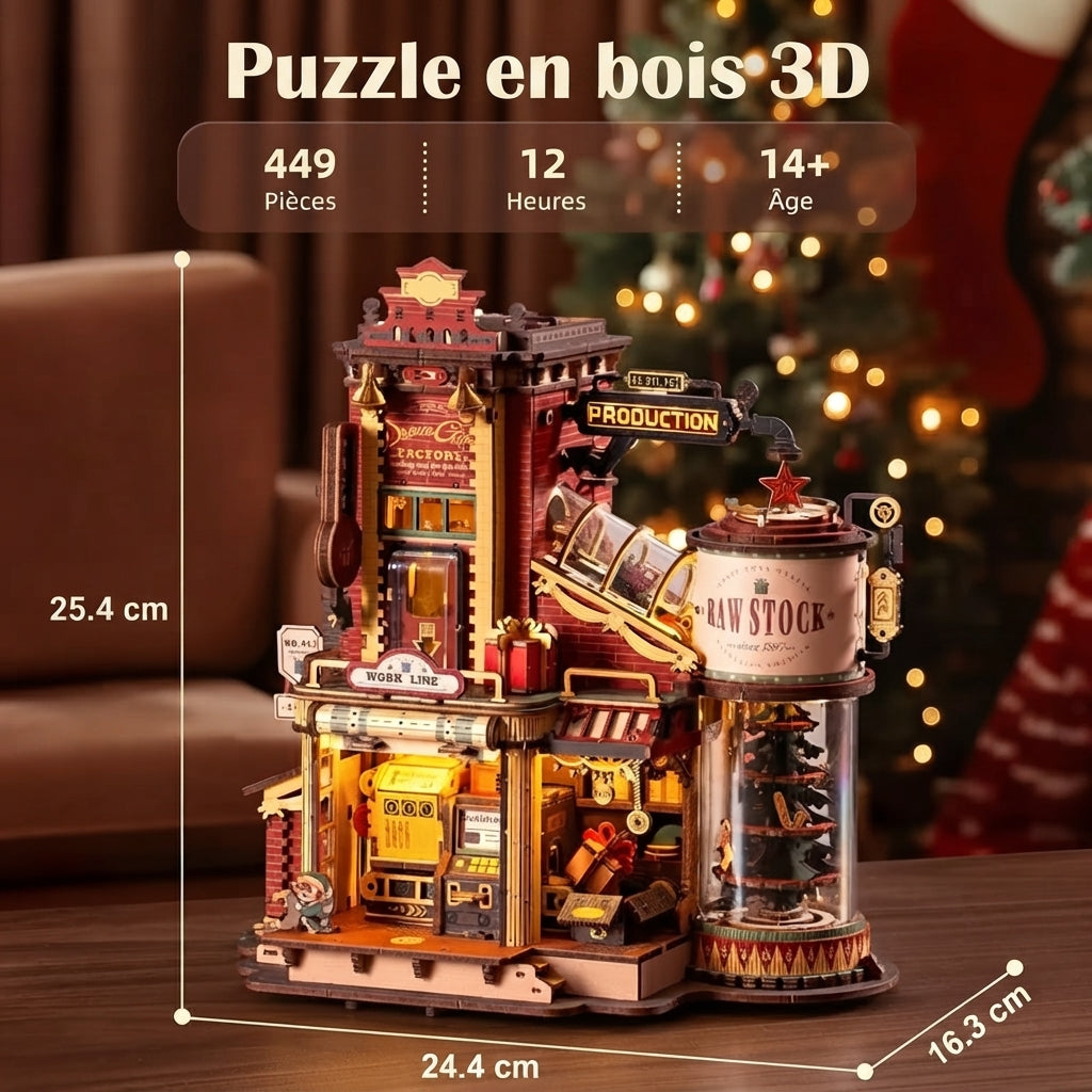 Boîte à Musique Fabrique de Noël à Construire