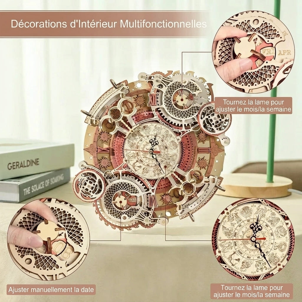 Horloge Murale Steampunk Zodiaque à Construire