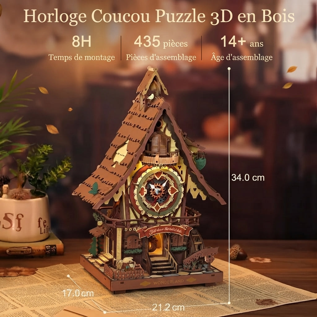 Horloge Coucou en Bois à Construire