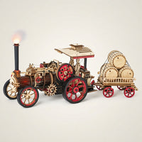 Locomotive à Vapeur en Bois à Construire