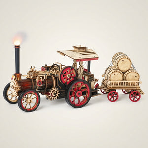 Locomotive à Vapeur en Bois à Construire