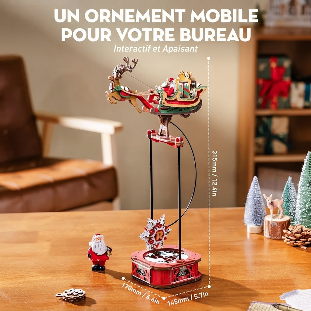 Traîneau de Noël à Bascule à Construire