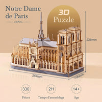 Notre Dame de Paris Puzzle 3D à Construire