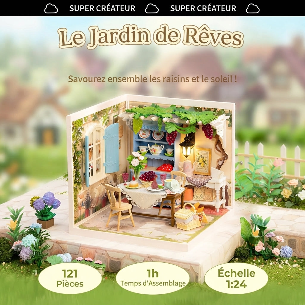 Jardin d'été Miniature à Construire