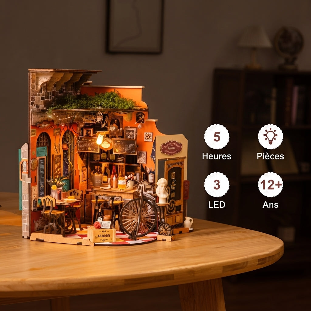 Diorama Pub Vintage à Construire