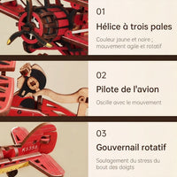 Aviateur Rétro à Bascule à Construire
