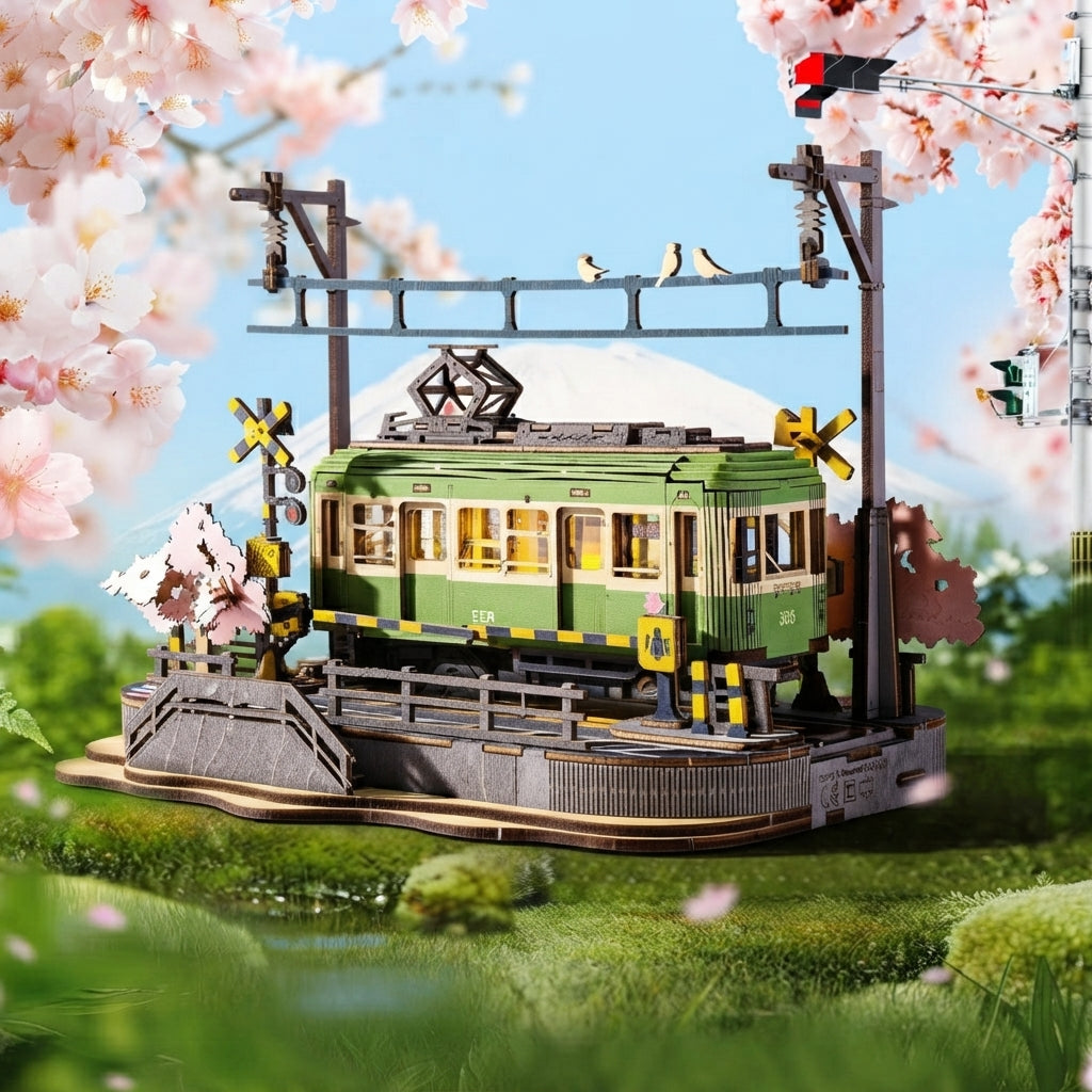 Maquette Bois Tramway Japonais à Construire