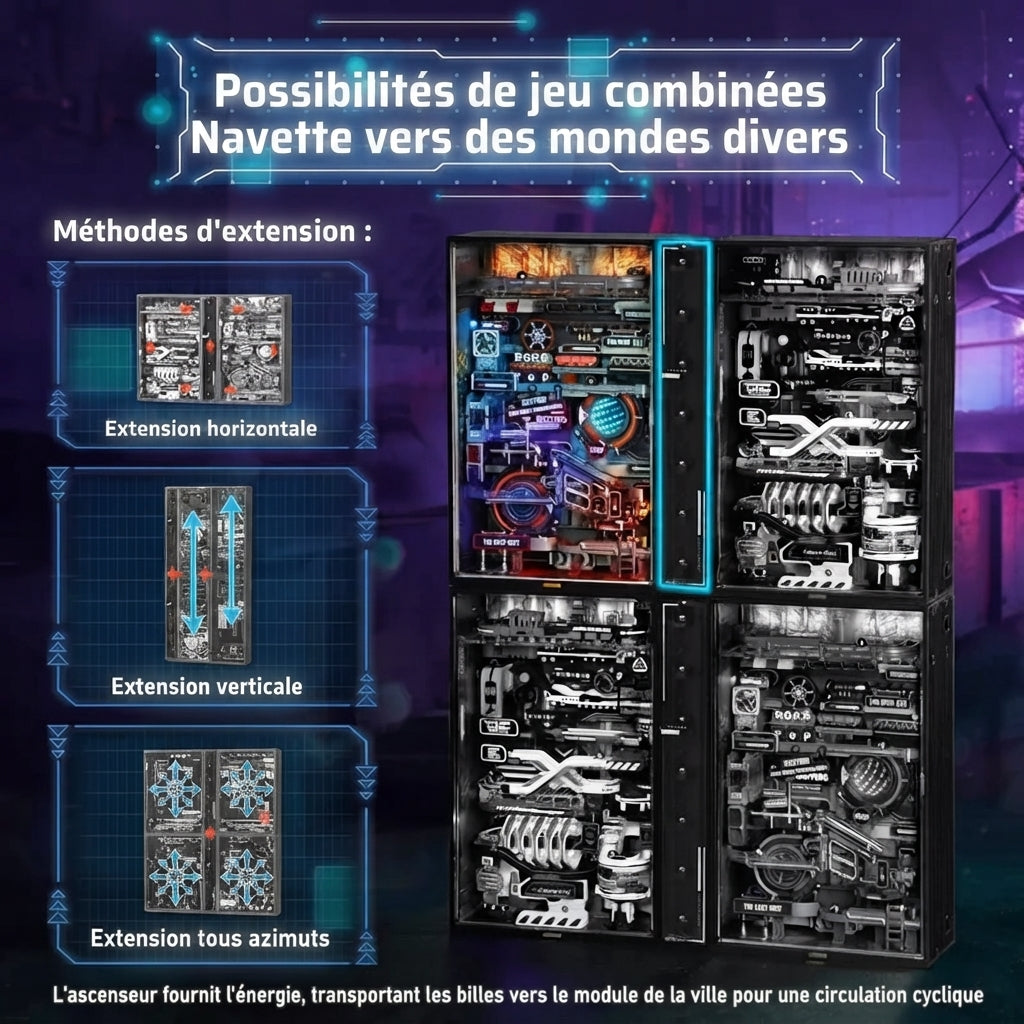 Cité Futuriste Circuit à Billes à Construire