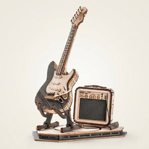 Maquette Guitare Électrique en Bois à Construire