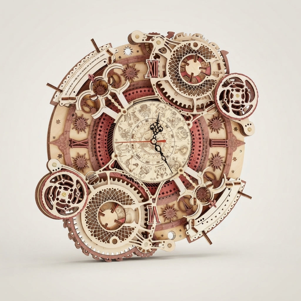 Horloge Murale Steampunk Zodiaque à Construire