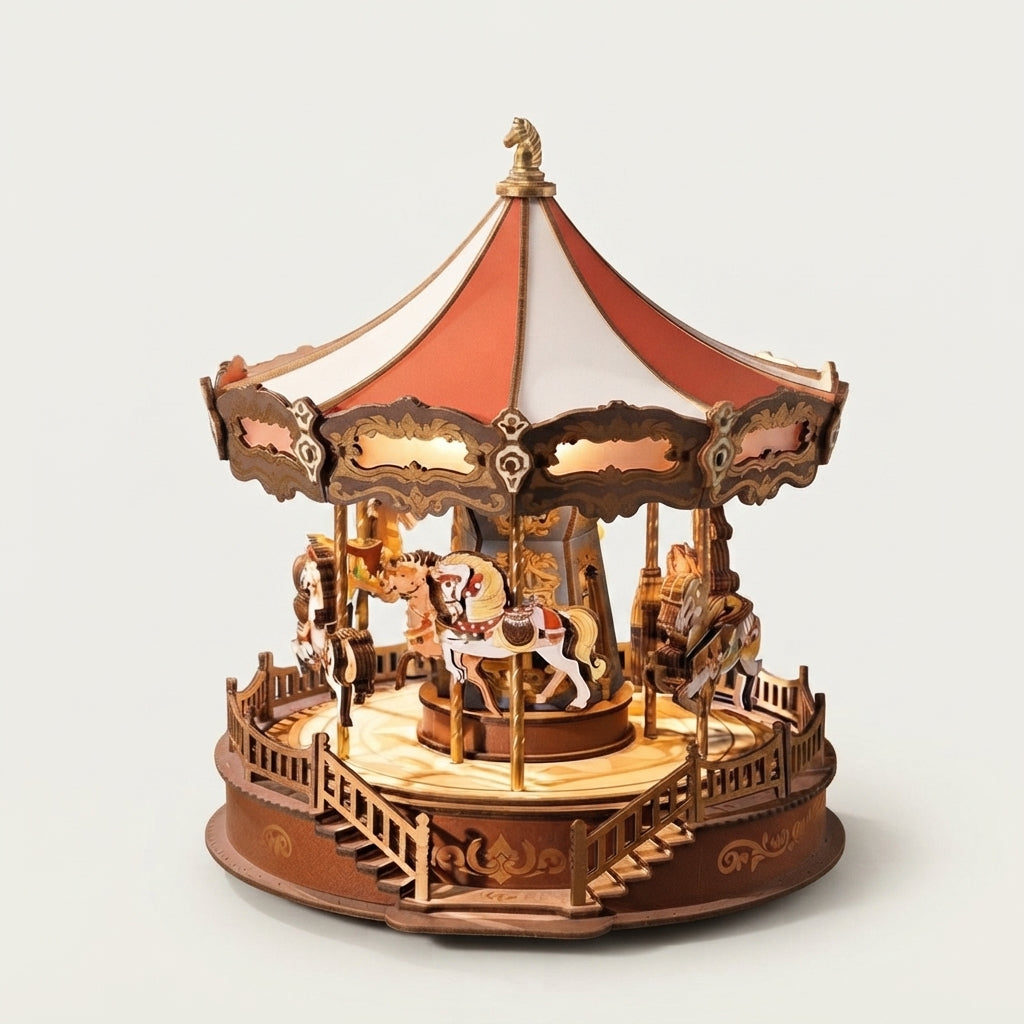 Grand Carrousel Animé à Construire