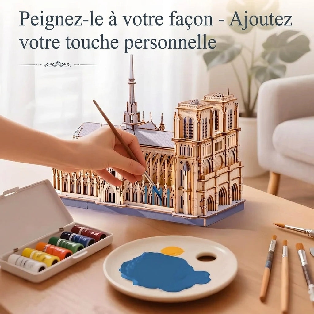 Notre Dame de Paris Puzzle 3D à Construire