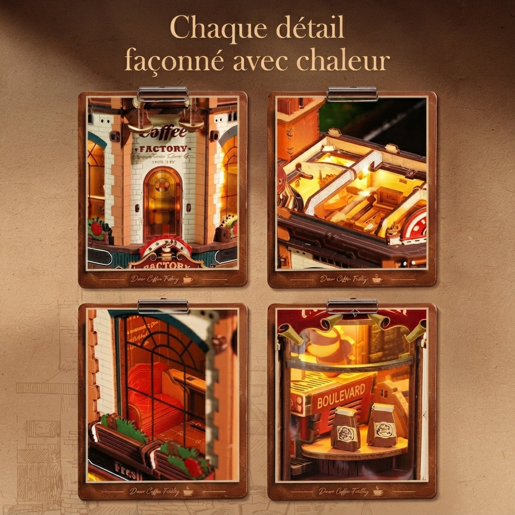 Fabrique de Café Puzzle 3D à Construire
