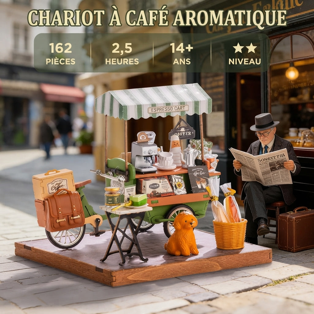 Chariot à Café Vintage à Construire