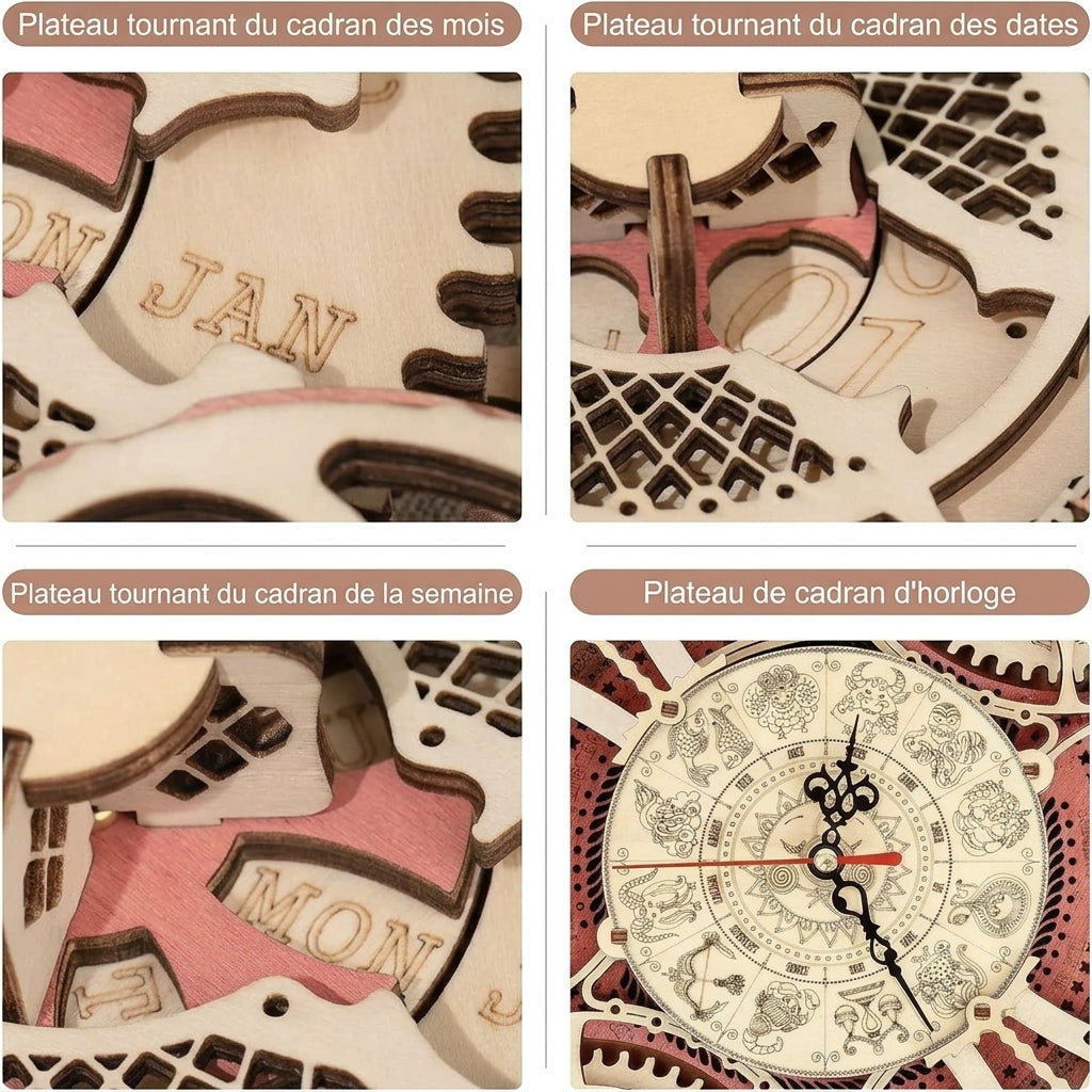 Horloge Murale Steampunk Zodiaque à Construire
