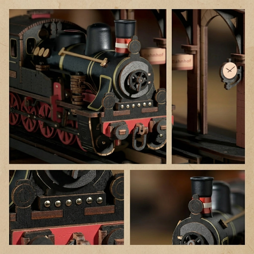 Train à Vapeur Vintage à Construire