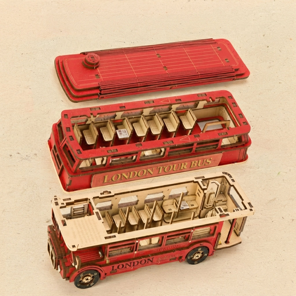 Maquette Bus Londonien à Construire