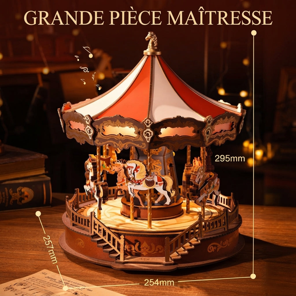 Grand Carrousel Animé à Construire