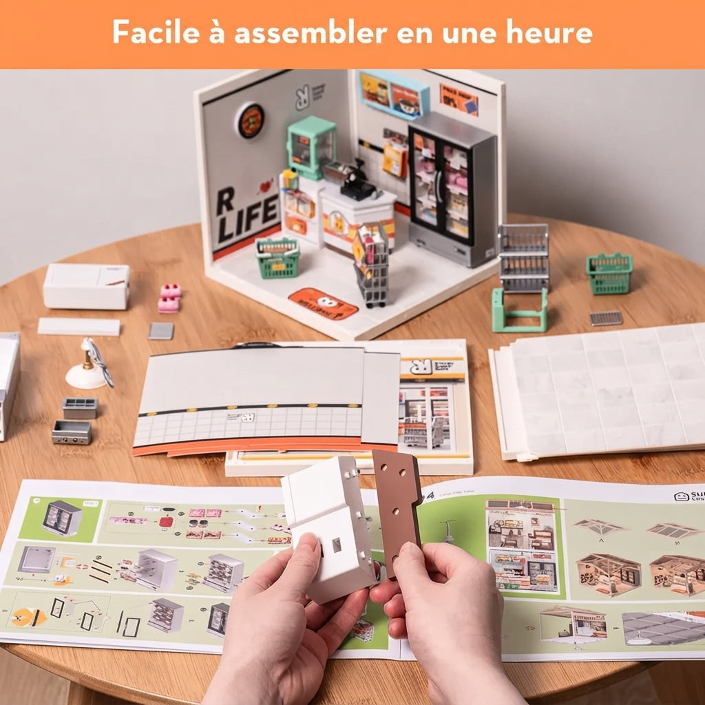 Supérette Miniature à Construire