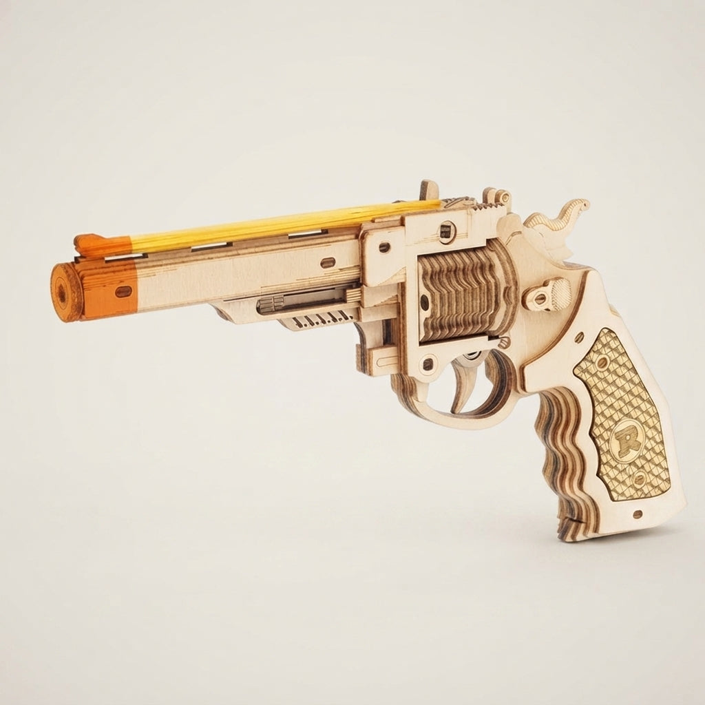 Pistolet à Élastiques Vintage à Construire