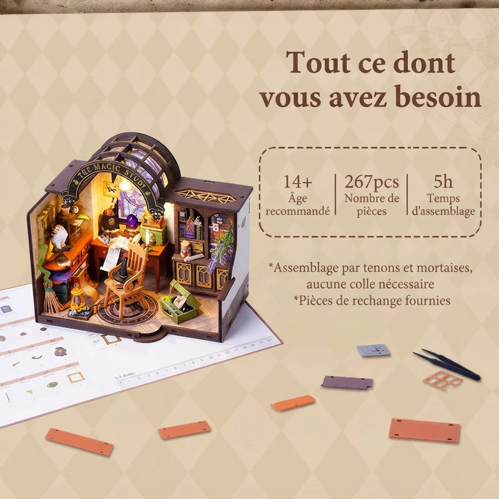 Cabinet du Sorcier Miniature à Construire