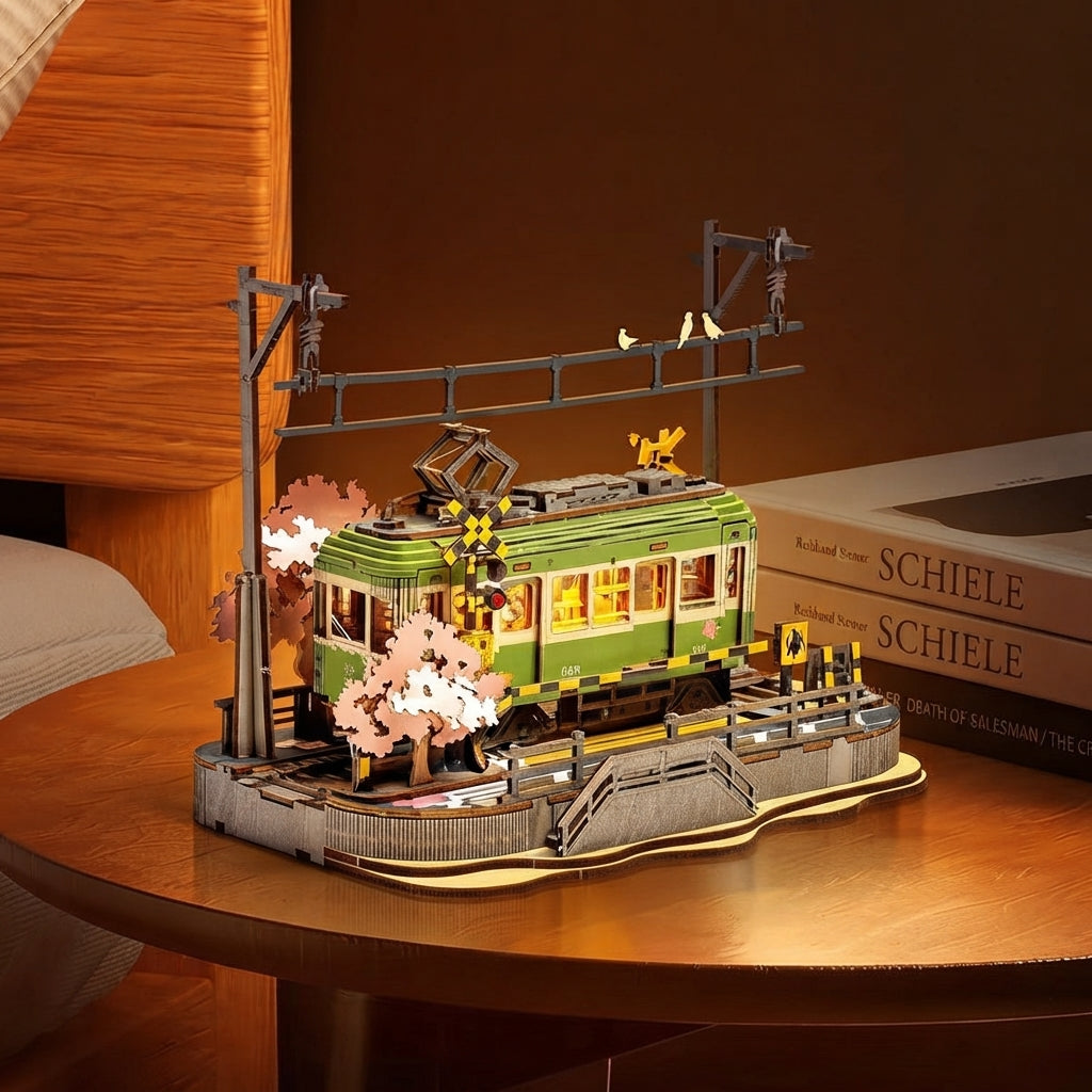 Maquette Bois Tramway Japonais à Construire