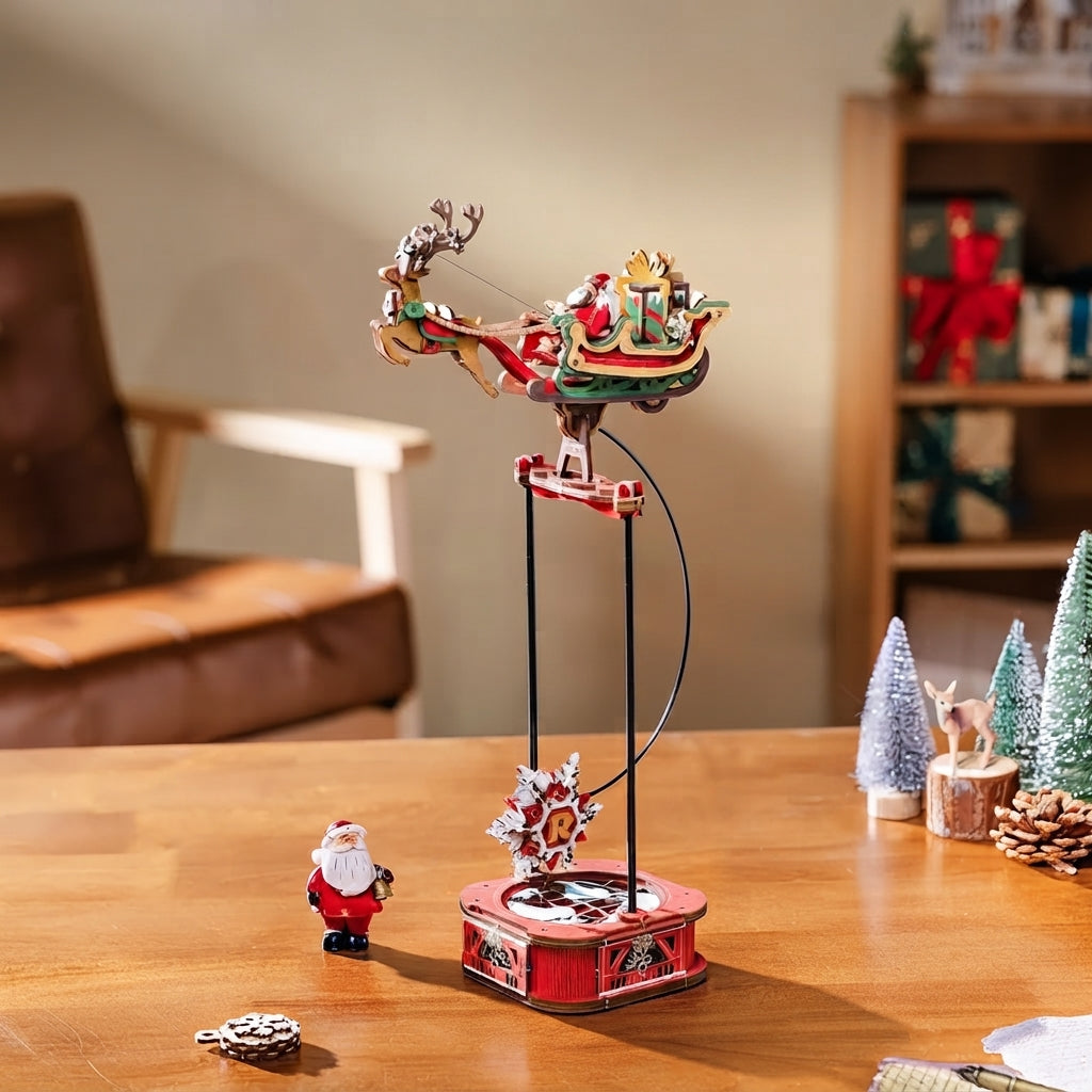 Traîneau de Noël à Bascule à Construire