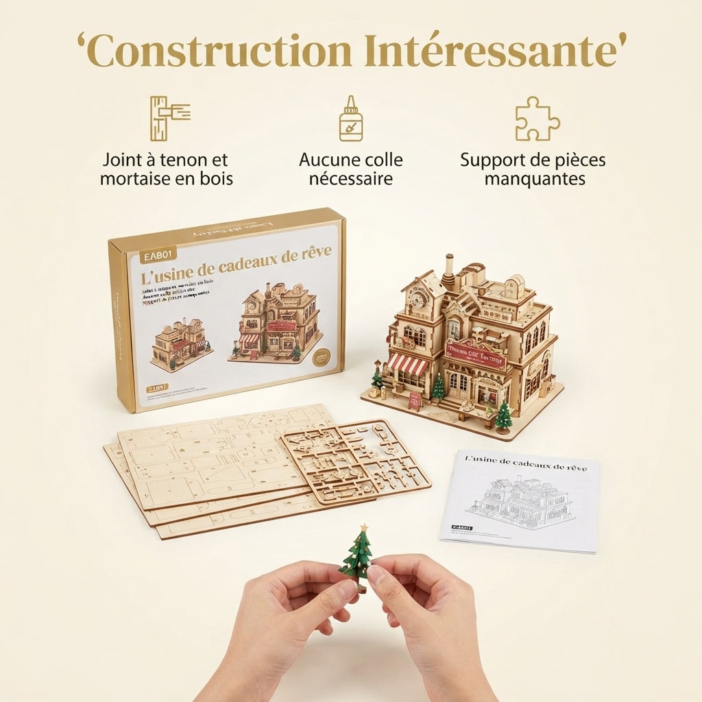 Boîte à Musique Fabrique de Noël à Construire