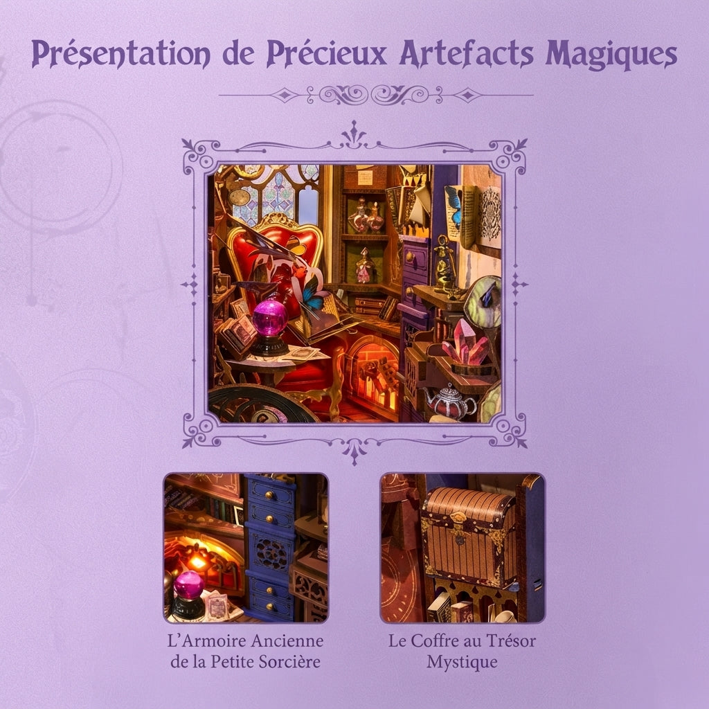 Book Nook Boutique de Sorcière Enchantée à Construire