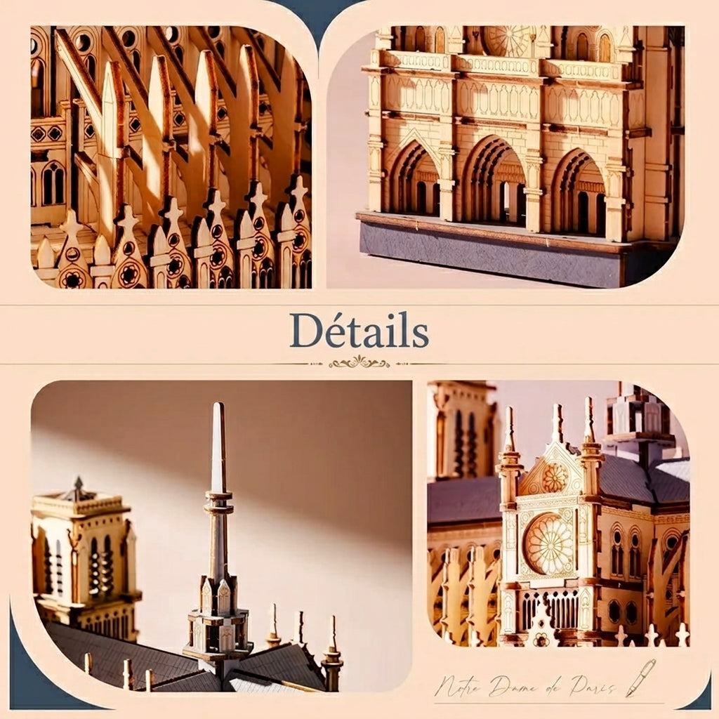Notre Dame de Paris Puzzle 3D à Construire