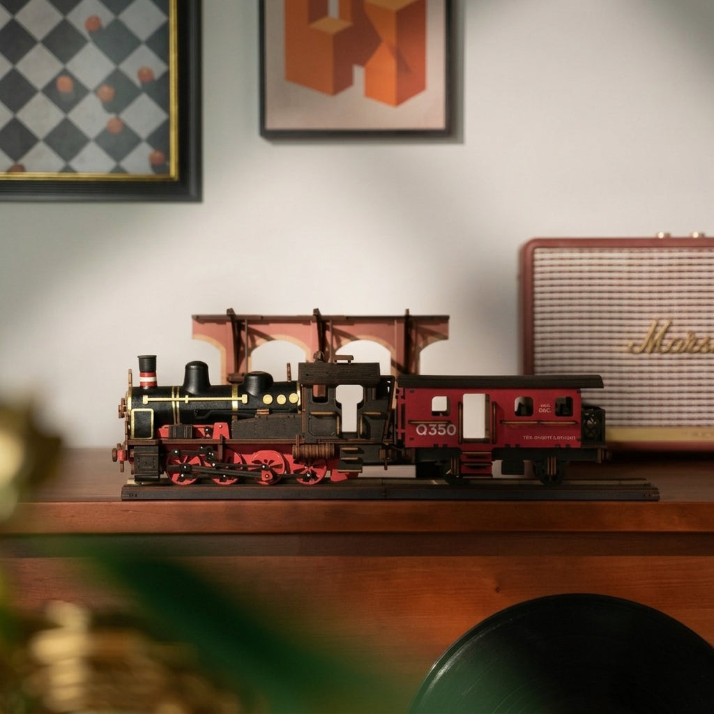 Train à Vapeur Vintage à Construire