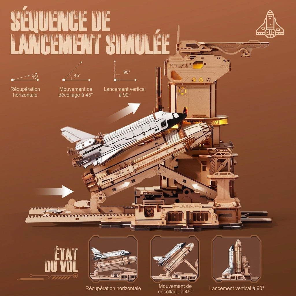 Navette Spatiale Lancement Mécanique à Construire