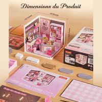 Boutique Beauté Rose Miniature Modulaire à Construire