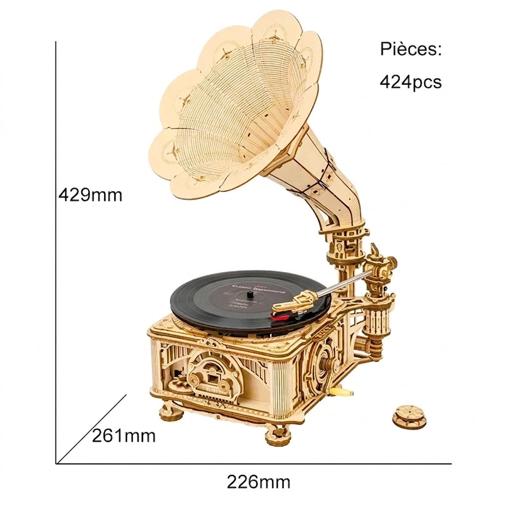Maquette Gramophone Rétro