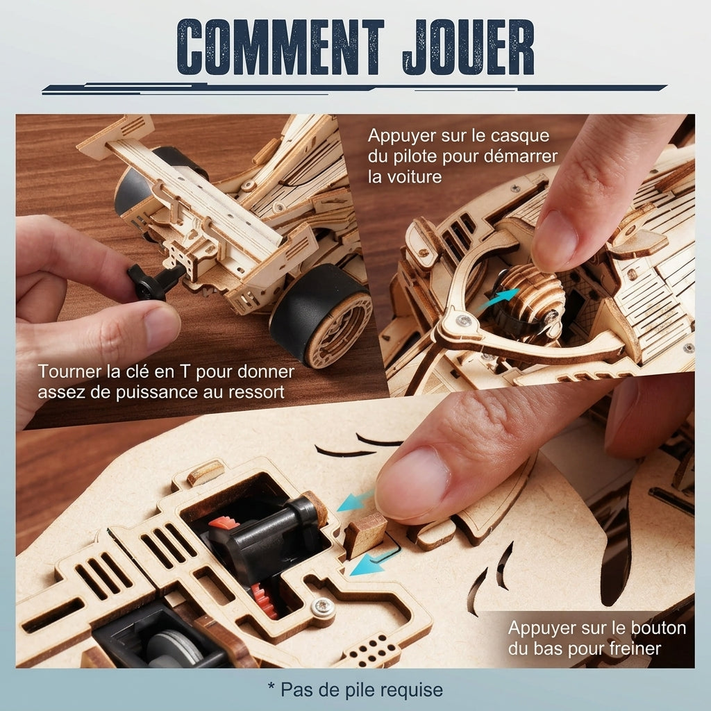 Voiture de Course Mécanique à Construire