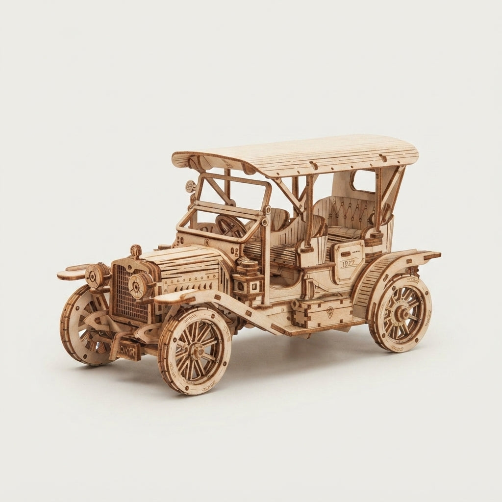 Voiture Vintage en Bois à Construire