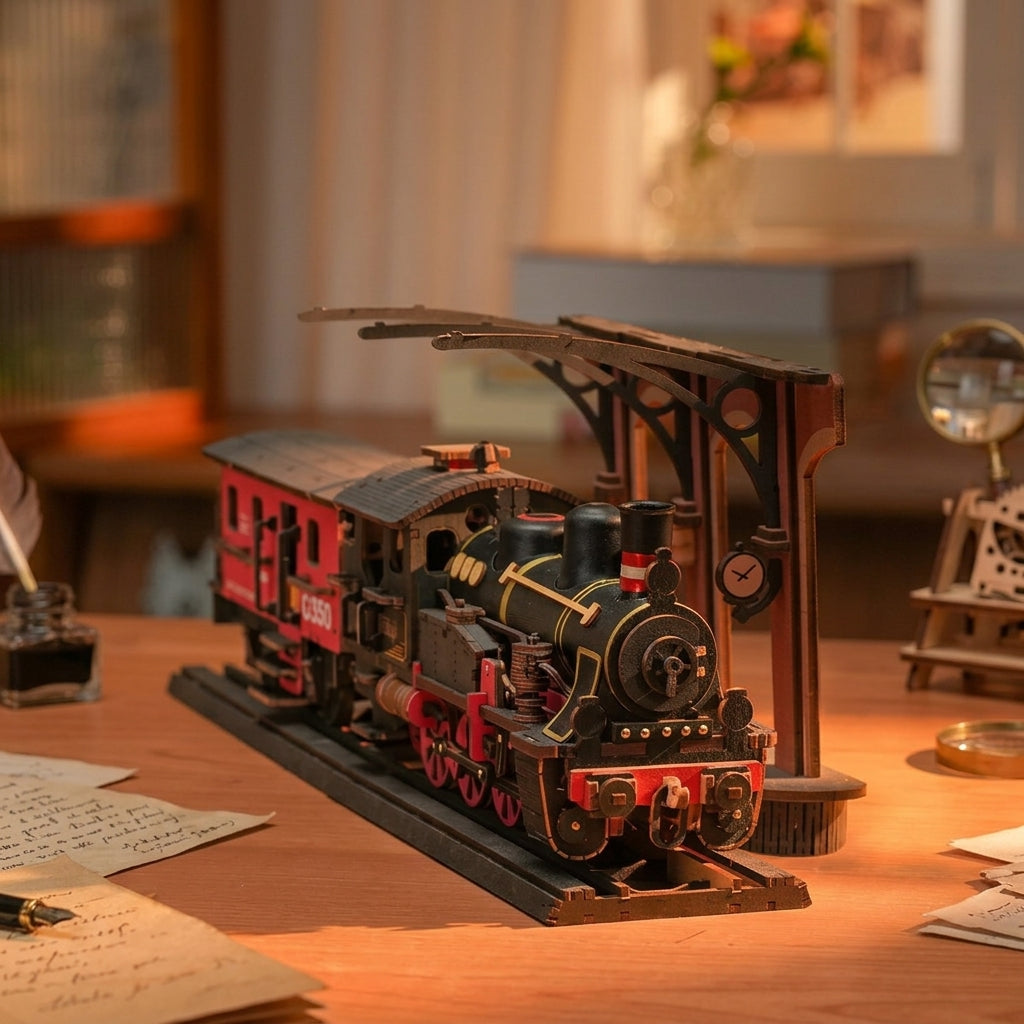 Train à Vapeur Vintage à Construire