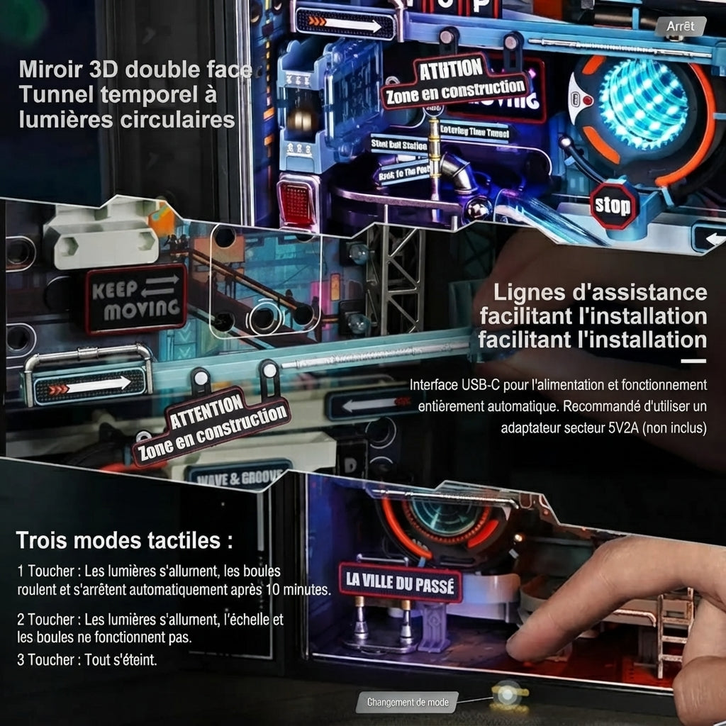 Cité Futuriste Circuit à Billes à Construire